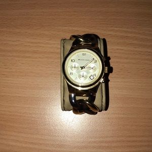 Gold & Tortoise Michael Kors Watch